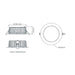 Buy Recessed LED Downlights Australia Neo-Pro Recessed LED Downlight 35W Black Aluminium 3CCT - 20919
