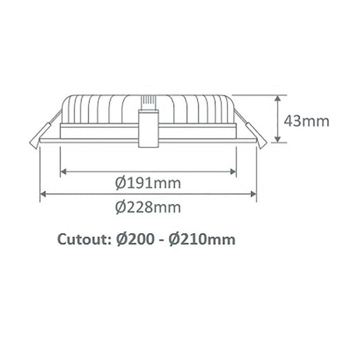Buy Recessed LED Downlights Australia Deco Round Recessed LED Downlight 28W White Aluminium 3CCT / DALI - 21596