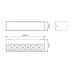 Buy Up / Down Wall Lights Australia Dash Rectangular Up & Down Wall Light 13W Dark Grey 5000K - 19945