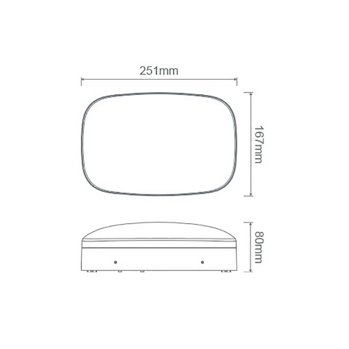 Buy Exterior Wall Lights Australia Zelda Exterior Wall Light White Aluminium 3CCT - 22669