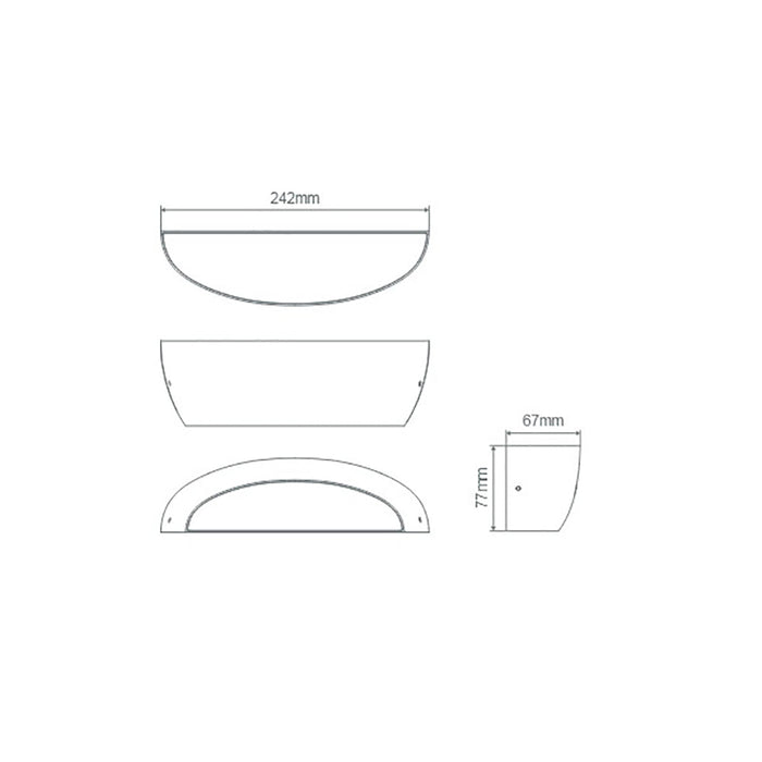 Buy Wall Sconce Australia Sinta Wall Light Black 8W Aluminium 3CCT - 22674