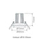Buy Recessed LED Downlights Australia Cell Recessed LED Downlight W90mm 13W White 5CCT - 21686