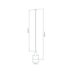 Buy Pendant Lights Australia Sail Pendant Light W230mm Black Clear Glass - 22753