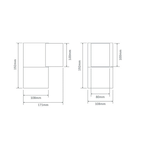Buy Exterior Wall Lights Australia Piper Round Exterior Wall Light Black Aluminium 3000K - 49251