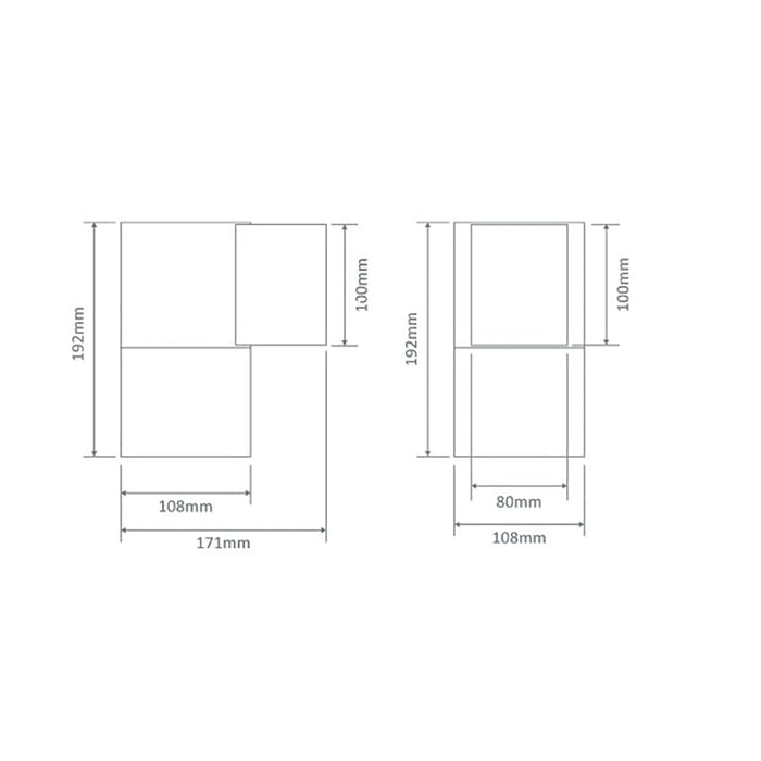 Buy Exterior Wall Lights Australia Piper Round Exterior Wall Light Black Aluminium 3000K - 49251