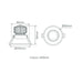 Buy Recessed LED Downlights Australia Deep Recessed LED Downlight 13W White Aluminium 3CCT - 21732