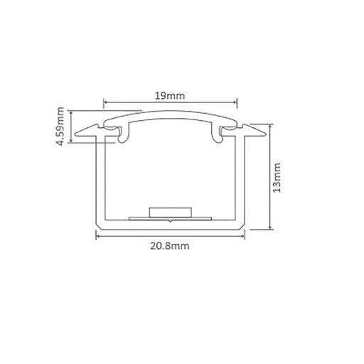 Buy Accessories & More Australia Opti-line DIY Linear L3000mm White Aluminum - 22065