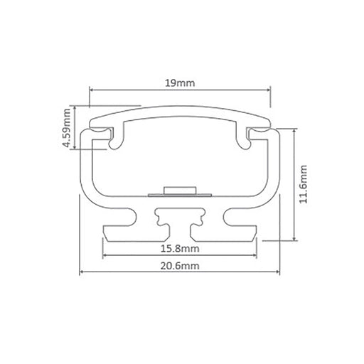 Buy Accessories & More Australia Opti-SM DIY Linear LED L3000mm Aluminium - 22001