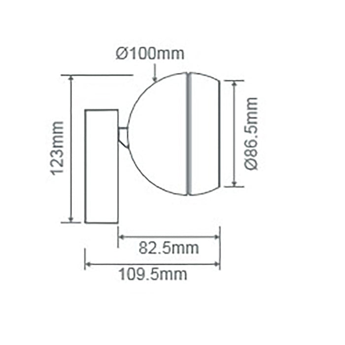 Buy Flush Mount Lights Australia Moon Flush Mount Light Flood White 3CCT - 22813