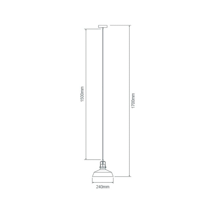 Buy Pendant Lights Australia Hoist Pendant Light W240mm Clear Glass - 22731