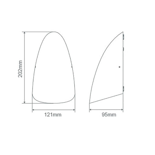 Buy Exterior Wall Lights Australia Finn Exterior Wall Light 8W White Aluminium 3CCT - 22657