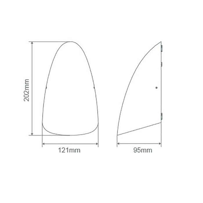 Buy Exterior Wall Lights Australia Finn Exterior Wall Light 8W White Aluminium 3CCT - 22657