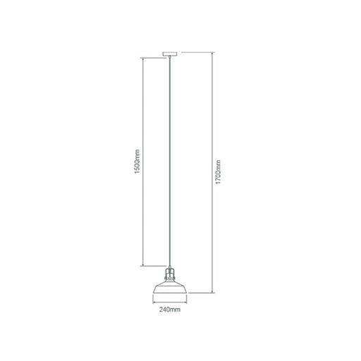 Buy Pendant Lights Australia Hoist Pendant Light W240mm Amber Glass - 22733