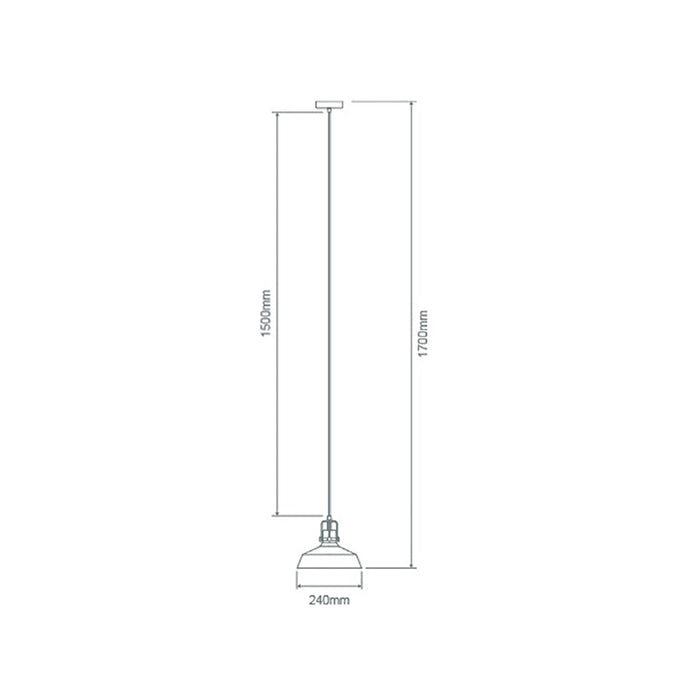 Buy Pendant Lights Australia Hoist Pendant Light W240mm Amber Glass - 22733