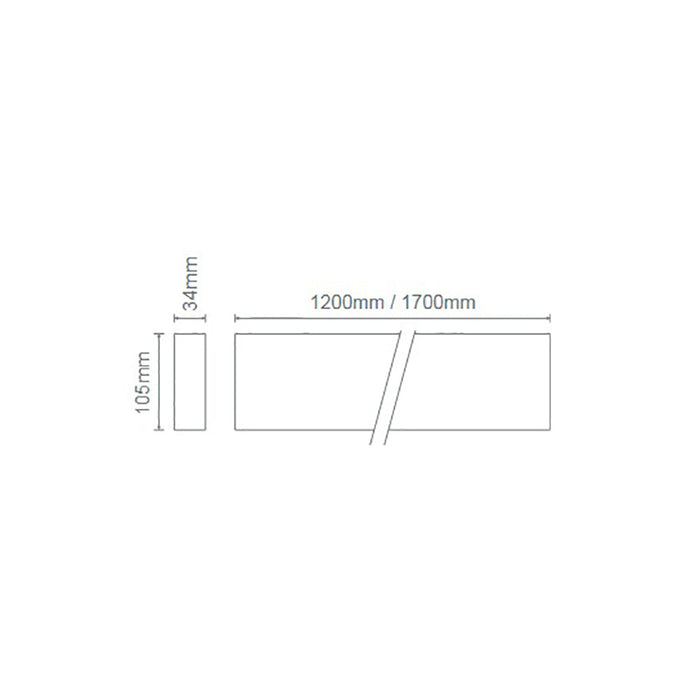 Buy LED Linear Lights Australia Max LED Linear Light L1200mm White Aluminium 3CCT - 22649