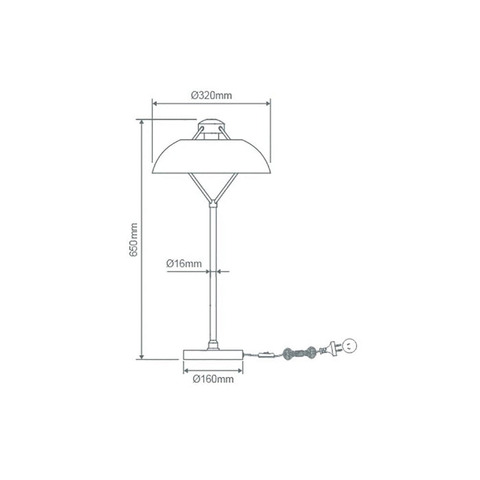 Buy Table Lamps Australia Forge Table Lamp Silver Metal - 22712