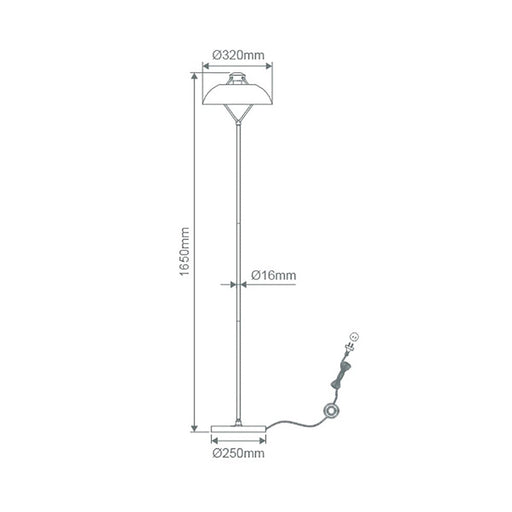 Buy Floor Lamps Australia Forge Floor Lamp Silver Metal - 22713