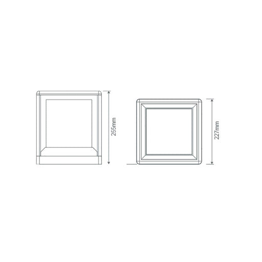 Buy Pillar & Pedestal Lights Australia Pilla Cubed Pillar Light White - 10994
