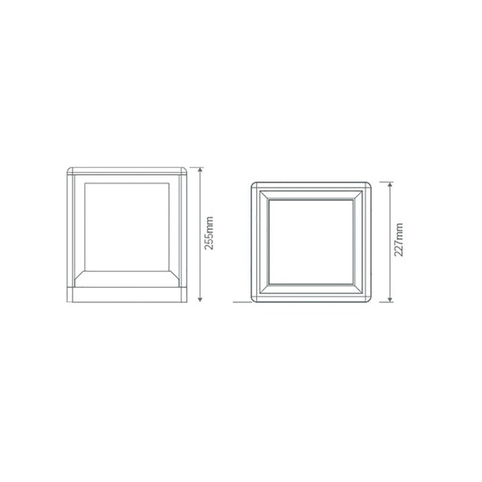 Buy Pillar & Pedestal Lights Australia Pilla Cubed Pillar Light White - 10994