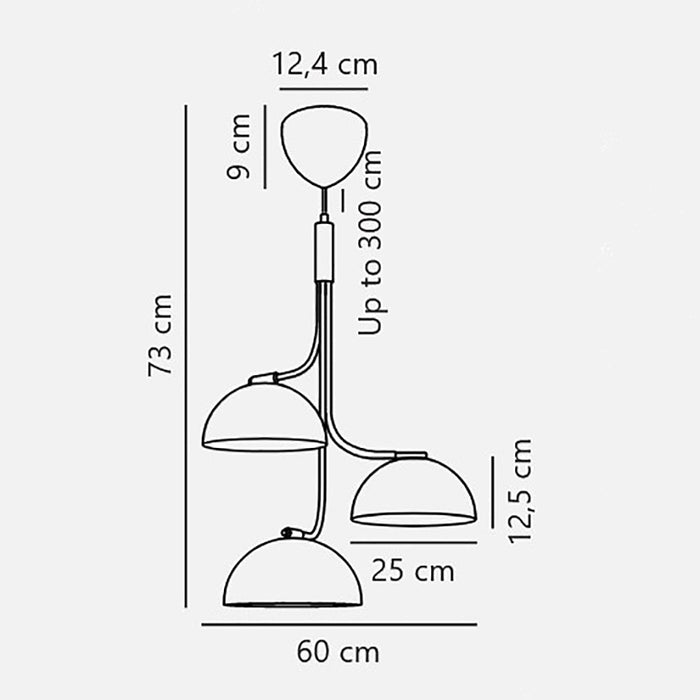 Buy Pendant Lights Australia Tullio Pendant 3 Lights Black Metal - 2220033003