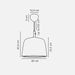 Buy Pendant Lights Australia Norbi Pendant Light W400mm Black Metal - 2220133003