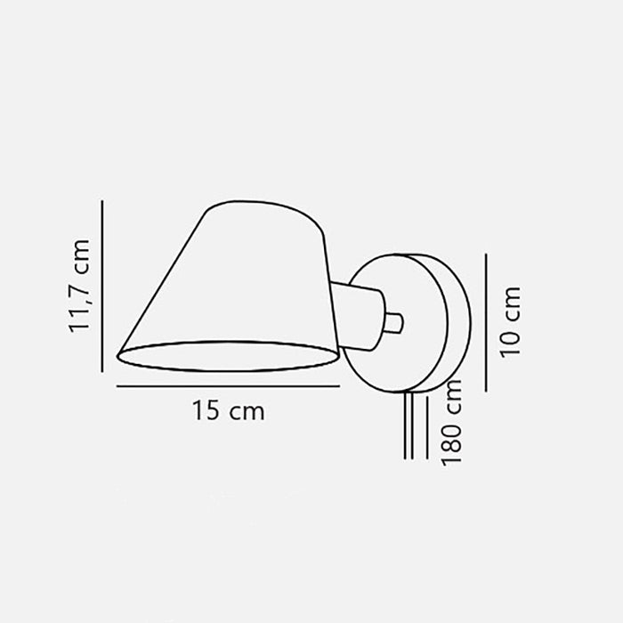 Buy Wall Sconce Australia Stay Wall Sconce Black Aluminium - 2220381003