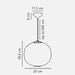 Buy Pendant Lights Australia Navone Pendant Light W200mm White Glass - 2220433001