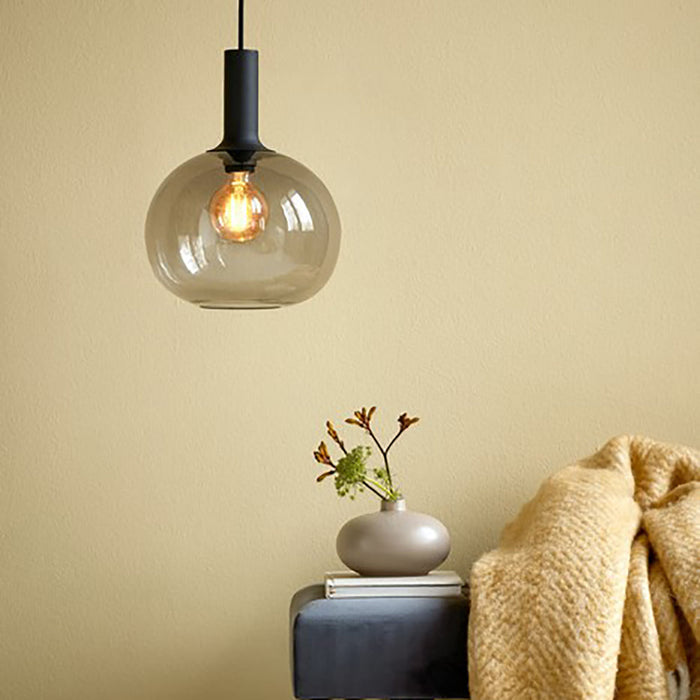 Buy Pendant Lights Australia Alton Pendant Light W250mm Black / Smoked Glass - 47313047