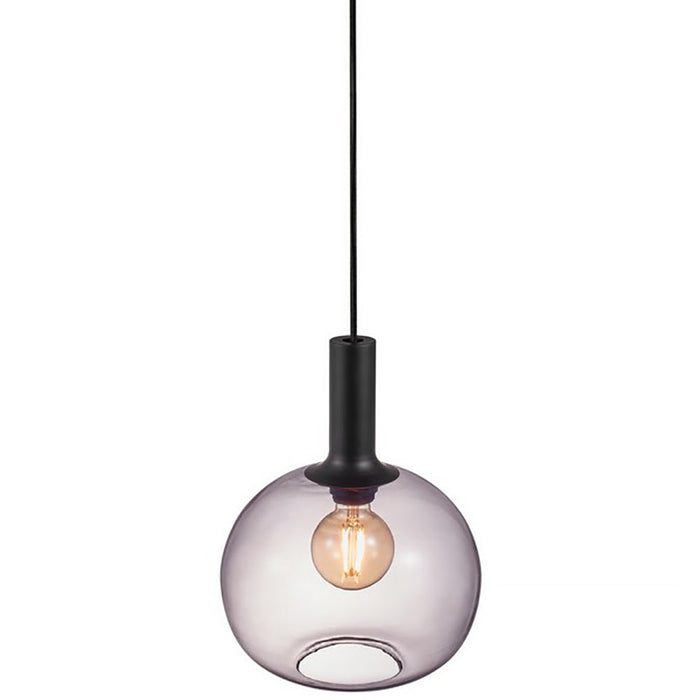 Buy Pendant Lights Australia Alton Pendant Light W250mm Black / Smoked Glass - 47313047
