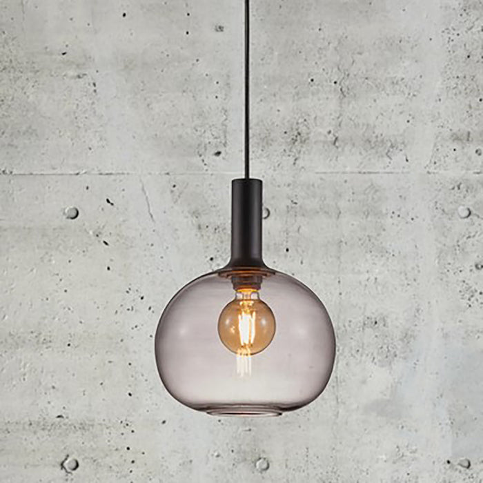 Buy Pendant Lights Australia Alton Pendant Light W250mm Black / Smoked Glass - 47313047