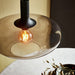 Buy Pendant Lights Australia Alton Pendant Light W350mm Black / Smoked Glass - 48973047