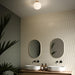 Buy Flush Mount Lights Australia Alton Flush Mount Light Brass / Opal White Glass - 2010506001