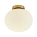 Buy Flush Mount Lights Australia Alton Flush Mount Light Brass / Opal White Glass - 2010506001