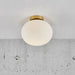 Buy Flush Mount Lights Australia Alton Flush Mount Light Brass / Opal White Glass - 2010506001