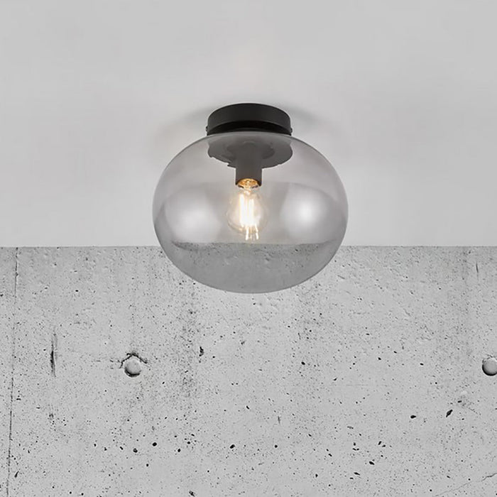 Buy Flush Mount Lights Australia Alton Flush Mount Light Black / Smoked Glass - 2010506047