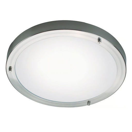 Buy Oyster Lights Australia Ancona Round Oyster 2 Lights Brushed Steel Metal - 25316132