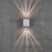 Buy Up / Down Wall Lights Australia Canto Square Up & Down Wall 2 Lights White Aluminium 3000K - 49711001