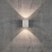 Buy Up / Down Wall Lights Australia Canto Square Up & Down Wall 2 Lights White Aluminium 3000K - 49711001