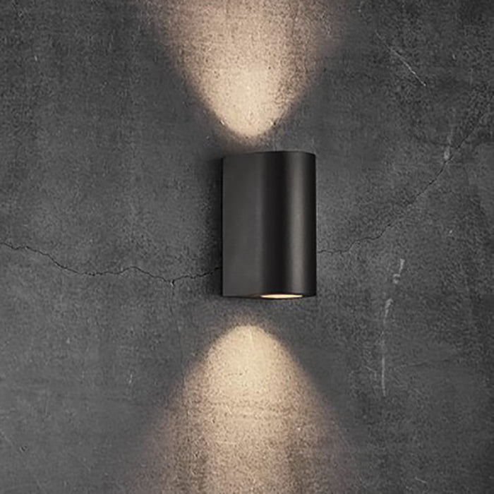 Buy Up / Down Wall Lights Australia Canto Up & Down Wall 2 Lights Black Aluminium - 49721003