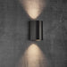 Buy Up / Down Wall Lights Australia Canto Up & Down Wall 2 Lights Black Aluminium - 49721003