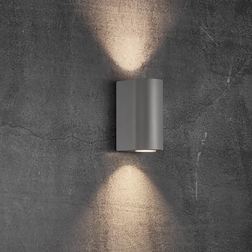 Buy Up / Down Wall Lights Australia Canto Up & Down Wall 2 Lights Grey Aluminium - 49721010
