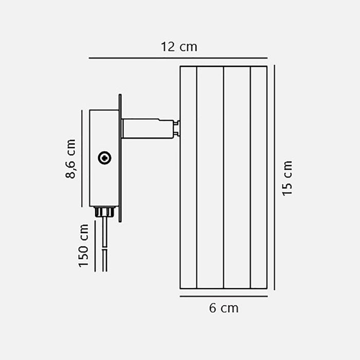 Buy Wall Sconce Australia Alanis Wall Sconce Black Metal - 2213441003