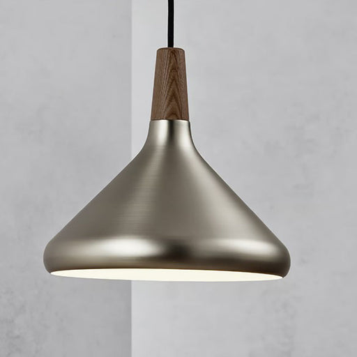 Buy Pendant Lights Australia Nori Pendant Light W270mm Brushed Steel Metal - 2120813032