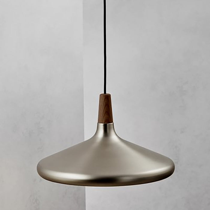 Buy Pendant Lights Australia Nori Pendant Light W390mm Brushed Steel Metal - 2120823032