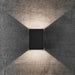 Buy Up / Down Wall Lights Australia Fold Up & Down Wall 2 Lights W105mm Black Aluminium 3000K - 2019041003