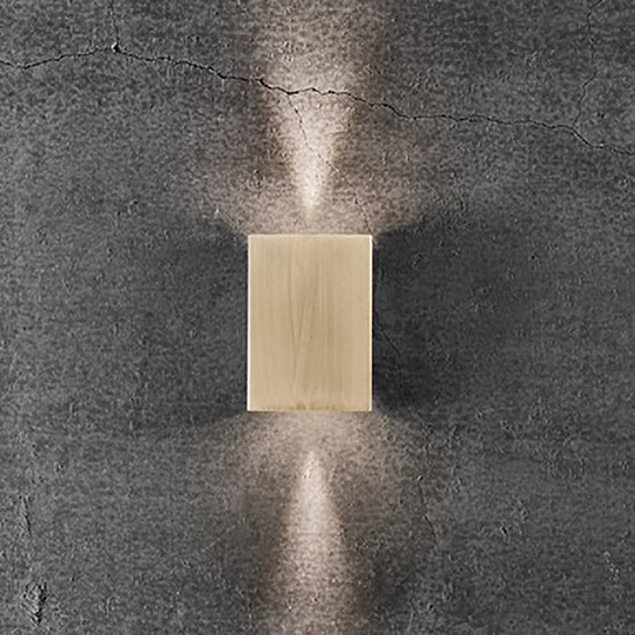 Buy Up / Down Wall Lights Australia Fold Up & Down Wall 2 Lights W105mm Brass 3000K - 2019041035
