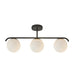 Buy Semi-Flush Mount Lights Australia Grant Semi-Flush Mount 3 Lights Black Metal - 2010583003