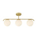 Buy Semi-Flush Mount Lights Australia Grant Semi-Flush Mount 3 Lights Brass Metal - 2010583035