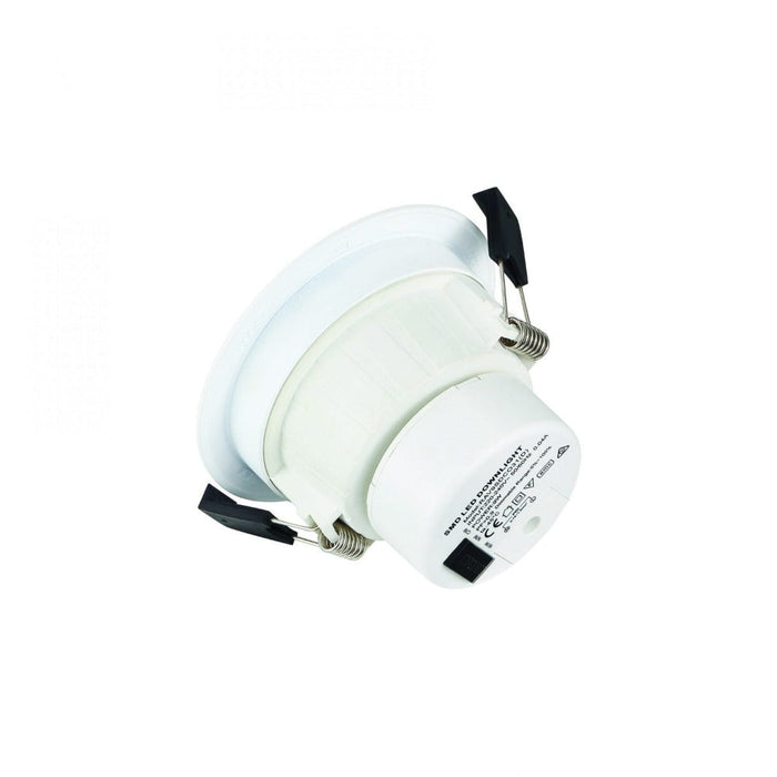 Buy Recessed Downlights Australia Roystar Round Dimmable LED Downlight White 9W TRI Colour Flat Face - 202619N