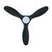 Buy DC Ceiling Fans With Light Australia Noosa 52" DC Fan ABS Light Matt Black - 202969